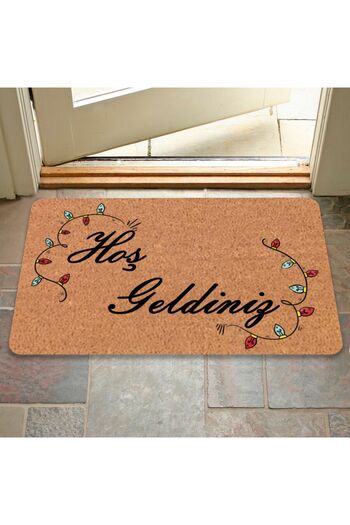 M&H Quality Modern Digital Printed - Welcome Written Mat, Non-Slip Base and Hooded Knitted Blouse
