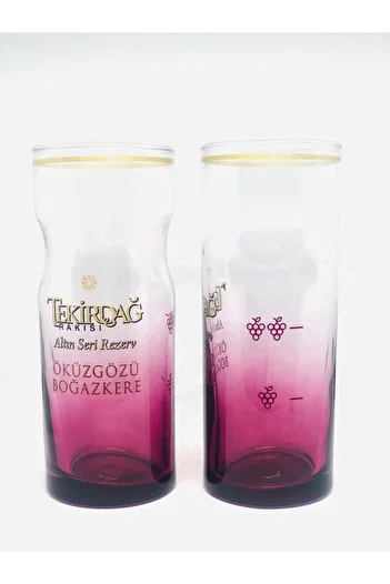 POYRAZSANAT 6 Pieces of Tekirdağ Glass Rack Cup - Rack Cup 6 Pieces