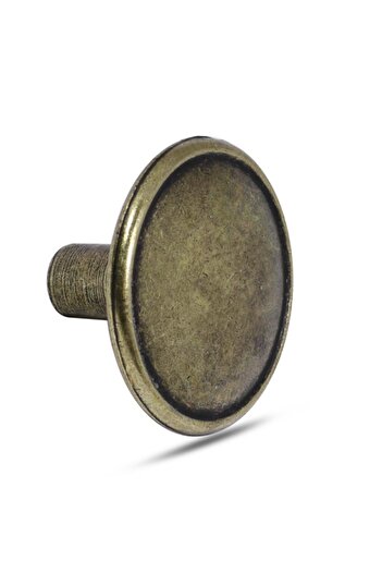 Badem10 4 Pieces Circle Metal Antique - Furniture, Kitchen Drawer, Cabinet and Handle with Handle