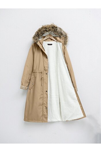 HİJABAYA Plush Dislocation - Hooded Bonding Coat