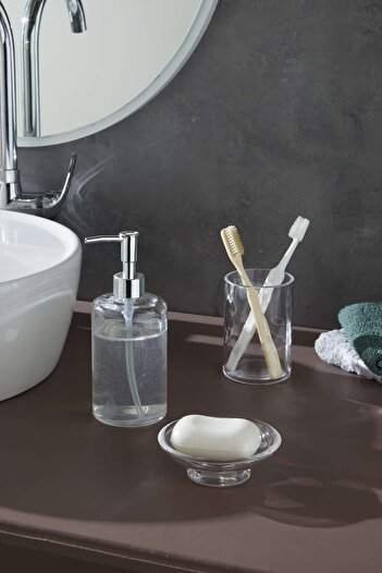 Glamis Selen Concept Clean Model Handmade Glass Bathroom Set Set of 3