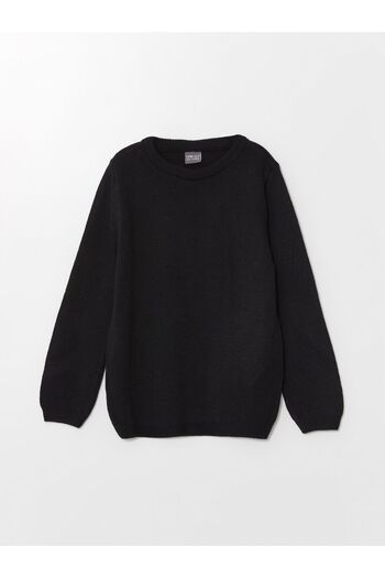 LC Waikiki Crew Neck Long Sleeve Basic Girl's Knitwear Sweater