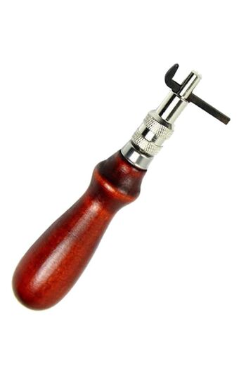 srtfootcare 1mm Adjustable Leather Edge Sewing Channel Knife Leather Hand Tool