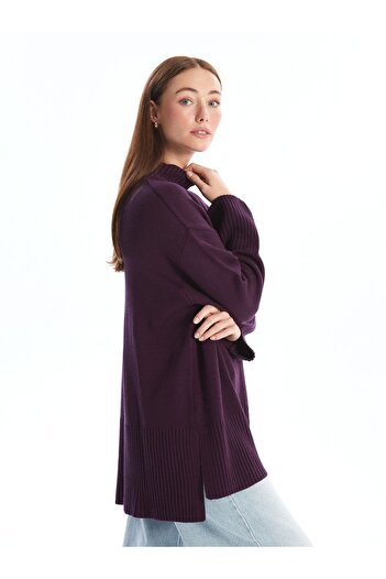 LC Waikiki Oversize Women's Knitwear Sweater - Half Turtleneck