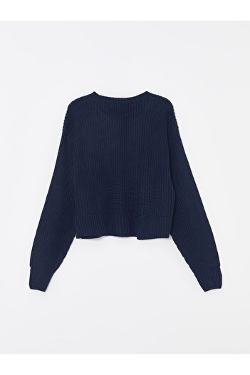 LC Waikiki Women's Knitwear Sweater - Crew Neck, Solid, Long Sleeve