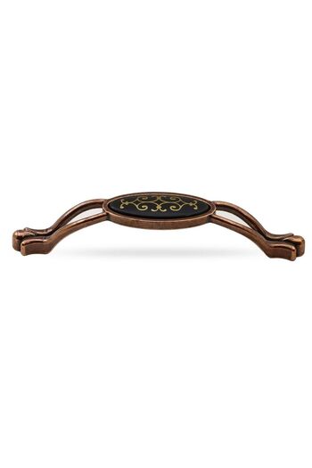 Badem10 Erdem 128 mm cupru antic antic - 4 bucăți mânere pentru dulapuri pentru sertar de bucătărie