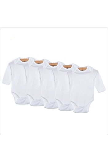 For My Baby Formybaby 5-Piece White Unisex Body Set - Long Sleeve