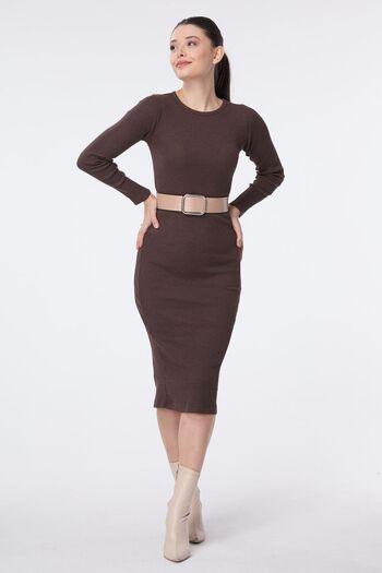 TOFİSA 23753-BROWN Dress