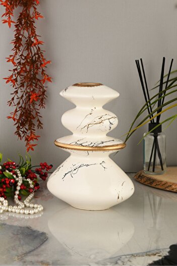ANGDESİGN Κεραμικό βάζο AngDesign Small-Cream Ephesus