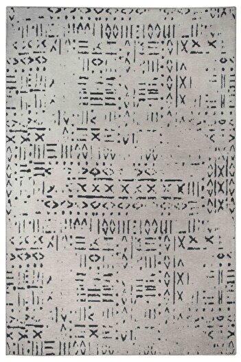 Lorente Home Moreno Viscose Carpet - Non-Slip Base, Washable Gray Anthracite Kitchen Rug 1320