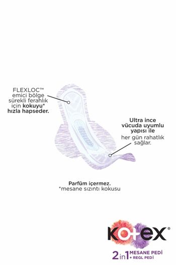 Kotex Ped 2in1 Regl + Mesane Ultra Normal 14