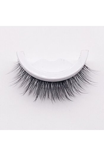 POP Beauty Doğal Ipek Takma Kirpik, Kendinden Yapışkanlı Ve Yeniden Kullanılabilir Kirpikler, 1
