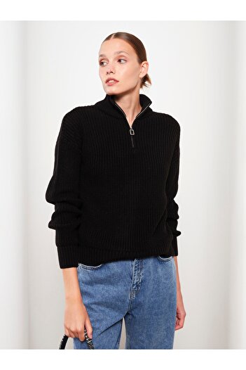 LC Waikiki Women's Knitwear Sweater - Half Turtleneck