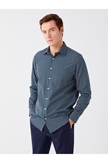 LC Waikiki Plaid Patterned Regular Fit Men's Shirt - Long Sleeve