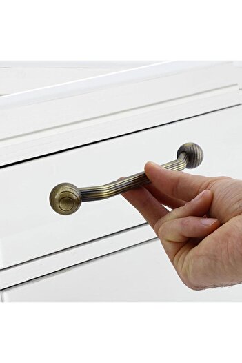Badem10 Antique Yellow Knob Antique Metal Furniture - 160mm Kitchen Drawer Cabinet Handle
