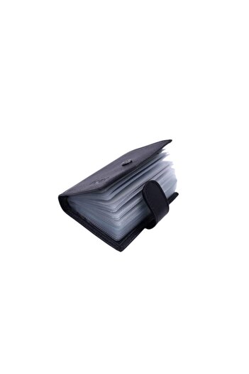 MKM MAN Mkm Genuine Leather Wallet with Transparent Card Holder Vertical Model