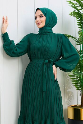 TOFİSA 21980-zumrut Dress