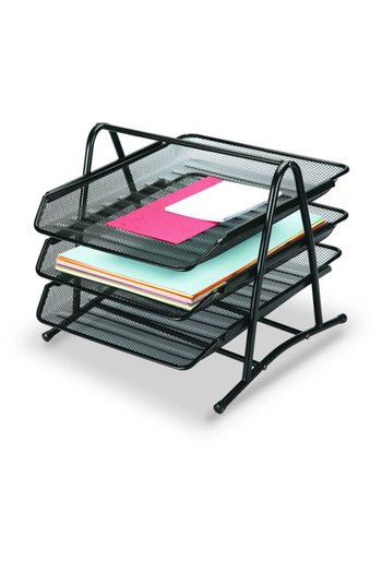 Gıpta 3-Tier Movable Metal Document Shelf Black F0001