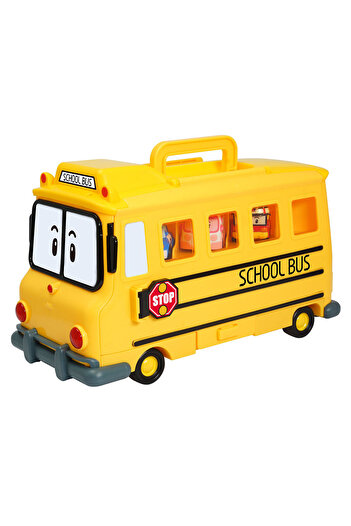 NECO TOYS Silverlit Robocar Poli School Bus Figure Box
