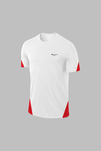 POSEIDON STORM Over Size Men's White Dri-Fit Fabric Round Neck Pocket Stylish Comfortable T-Shirt Shorts (4Xl-10Xl)
