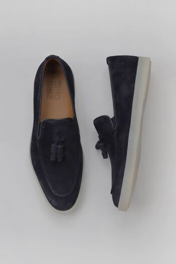 Bueno Shoes Чорно-сині шкіряні чоловічі повсякденні черевики 11m22058
