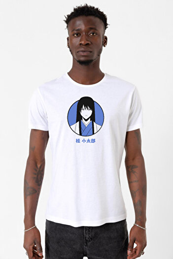 Tshirthane Аніме Гінтама Котаро Мінімалістична біла чоловіча футболка оверсайз