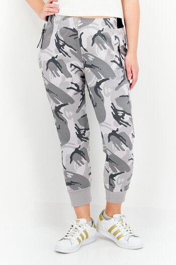Aape By A Bathing Ape Women Camouflage Side Pocket Sweatpants, Grey Combo
