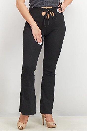 Don't Call Me Jennyfer Women Ribbed Pull On Pants, Black