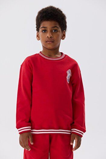 Nebbati Bg Store Boy's Red Sweatshirt