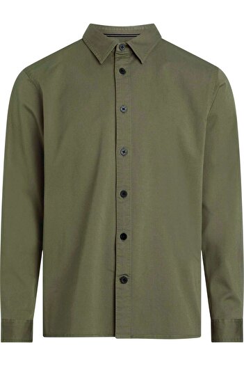 Calvin Klein Erkek Monologo Badge Relaxed Gömlek