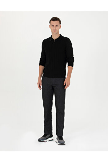 Pierre Cardin Antrasit Regular Fit Kanvas Pantolon 50278474-VR006