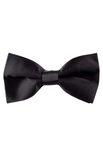 Mnk Satin Boy's Bow Tie Black