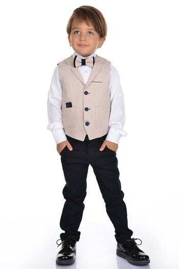 Mnk Sports Vest Boy's Suit Beige