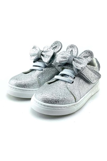 Mnk Shiny Bow Ear Girls Shoes Gray