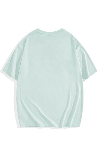 BRZ COLLECTION Μπλουζάκι Unisex Oversize Light Blue Basic