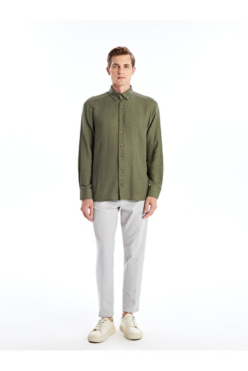 LC Waikiki LCW Slim Fit Чоловічий гольф з довгим рукавом та армуром