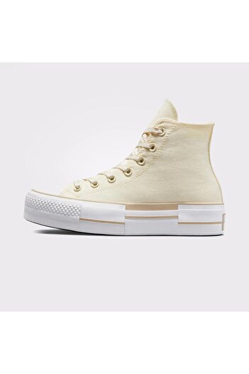 Converse Chuck Taylor All Star Lift Platform Outline Sketch Women's Cream Sneake