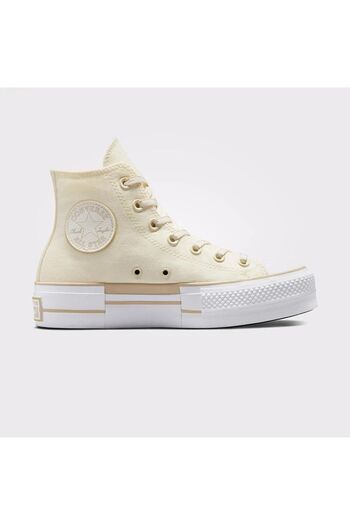 Converse Chuck Taylor All Star Lift Platform Outline Sketch Women's Cream Sneake