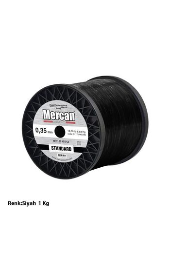 Mercan Standard 1 kg Black Coil Fishing Line