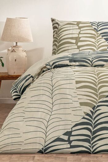 Taç Ella Brown Single Ranforce Duvet Cover Set