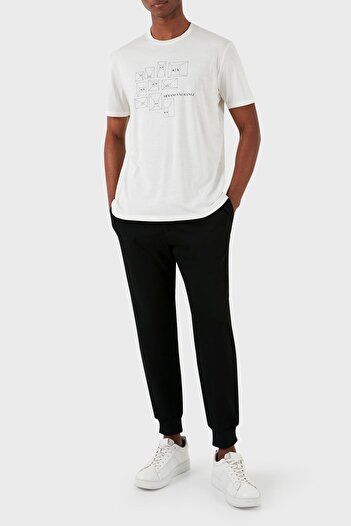 Armani Exchange Ανδρικό μπλουζάκι με λαιμόκοψη βαμβακερή κανονική εφαρμογή 3DZTAF ZJA5Z 1116