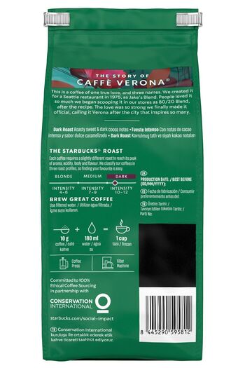 Starbucks Caffè Verona Öğütülmüş Kahve 3x200g