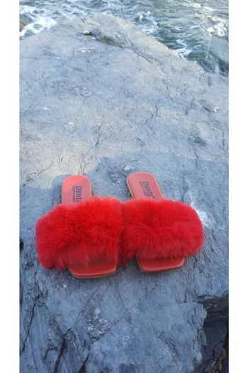 Moda fiesta Furry Women's Slippers Daily Outdoor and Home Slippers