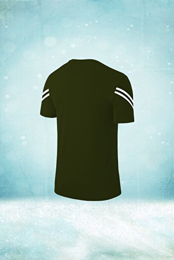 POSEIDON STORM Khaki Dri-fit Oversize Men's Sports T-shirt - Crew Neck, Comfortable (4XL-10XL)
