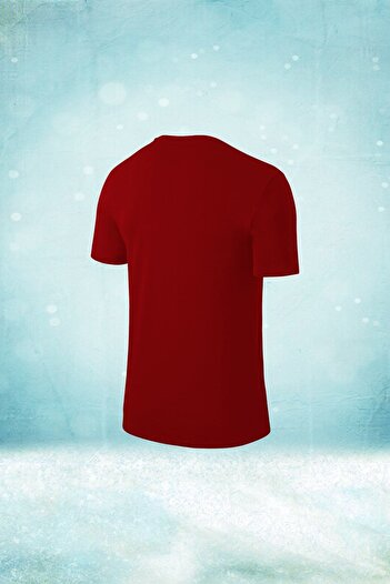 POSEIDON STORM Ανδρικό μπλουζάκι μπορντό Dri-fit από ύφασμα με άνετο λαιμόκοψη για περπάτημα και τρέξιμο