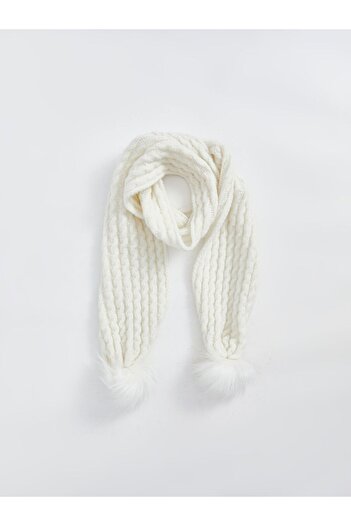 LC Waikiki Girl's Scarf - Pompom Detailed