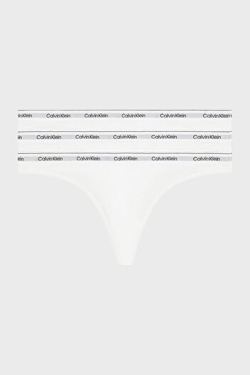 Calvin Klein Streç Pamuklu 3 Pack Tanga Külot 000QD5209E100  KÜLOT 000QD5209E 100