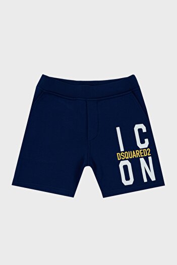 DSquared2 Pocketed Cotton Kids Shorts - DQ0250 D002Y
