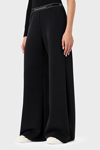 EA7 Logo Elastic Waistband Wide Leg Trousers PANT 3DTP70 TJDCZ 1200