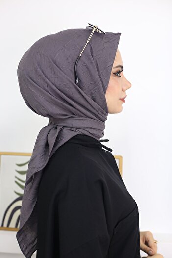 HAR-UM Ticaret Hijab Women's Bamboo Scarf Gray